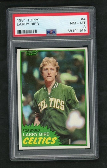 1981 Topps Larry Bird #4 PSA 8