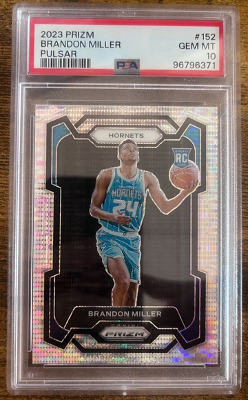 2023 Panini Prizm Brandon Miller Pulsar PSA 10