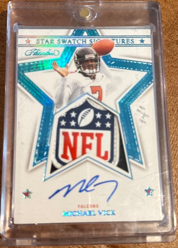 2023 Flawless Michael Vick Star Swatches Shield Auto 1/1