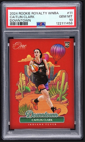 2024 WNBA Rookie Royalty Caitlin Clark All Star Game Rookie Downtown PSA 10
