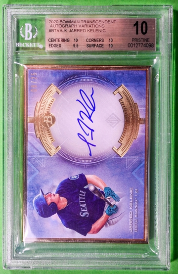 Jarred Kelenic 2020 RC /25 Transcendent BGS 10 Pristine