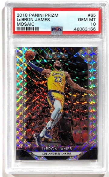 2018 Lebron James Panini Mosaic #65 PSA 10