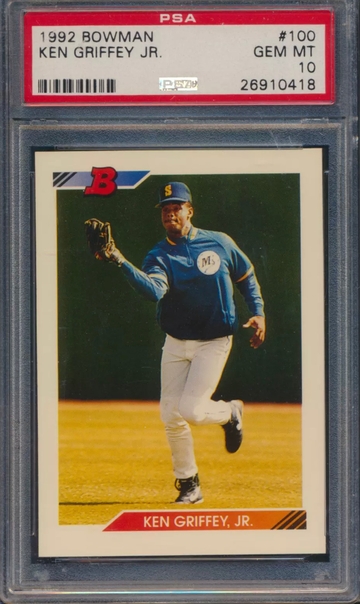 1992 Bowman #100 Ken Griffey Jr. PSA 10 Gem Mint