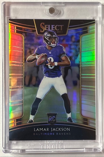 2018 Select Silver Prizm LAMAR JACKSON SP RC!