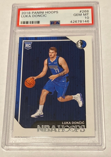 2018 Panini NBA Hoops Luka Doncic #268 PSA 10 GEM MINT Rookie PSA 10