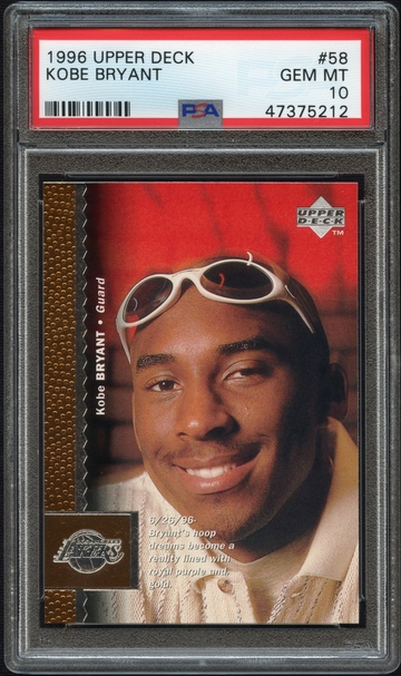 Kobe Bryant Upper Deck 58 PSA 10