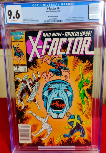 X-Factor #6 - CGC 9.6 - Newsstand - 1st Full Appearance of Apocalypse