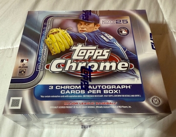2025 Topps Chrome SEALED Jumbo Box