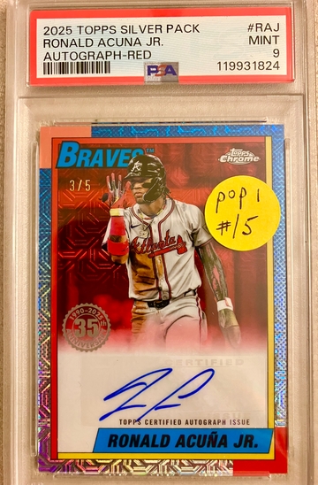 2025 Topps Silver Pack - Ronald Acuna Jr Auto /5