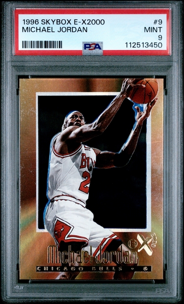 Michael Jordan 1996 Skybox e-X2000 PSA 9