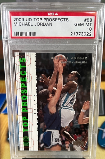 2003 2004 Upper Deck UD Top Prospects Michael Jordan #58 PSA 10 GEM Mint 