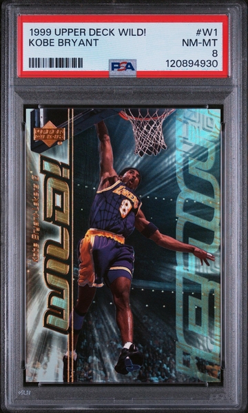 1999 Upper Deck Wild! Kobe Bryant #W1 PSA 8