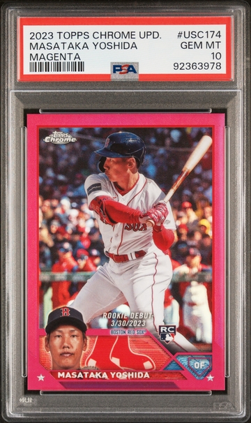 2023 Topps Chrome Update Magenta Masataka Yoshida #USC174 PSA 10