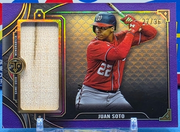 2022 Juan SOTO Topps Triple Threads #/36 Game-Used 🔥 JUMBO BAT RELIC 🔥 Purple