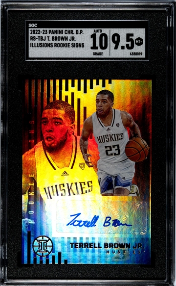 2022 Panini Illusions Rookie Terrell Brown Jr #RS-TBJ Auto SGC 9.5 Auto 10