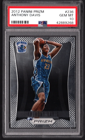 2012 Panini Prizm Anthony Davis #236 PSA 10