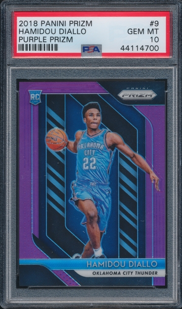 Hamidou Diallo Prizm Purple #/75 PSA 10