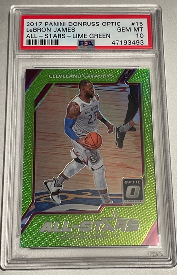 2017 Lebron James Optic All Stars Lime Green 37/175