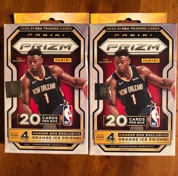 2020-21 Panini Prizm Hanger Box Lot of 2