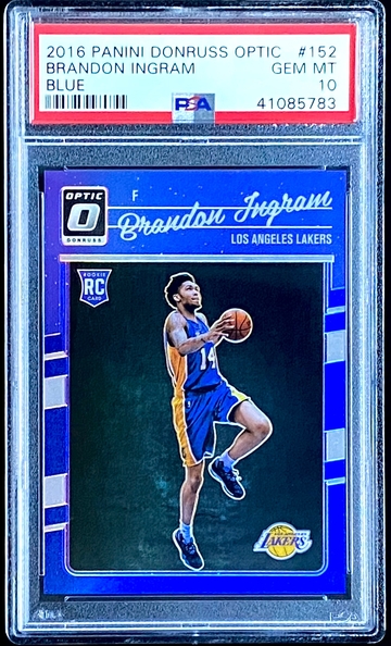 Brandon Ingram RC Optic BLUE /49 PSA 10