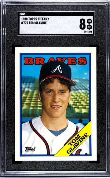 1988 Topps Tiffany Tom Glavine SGC 8 Rookie Card #779