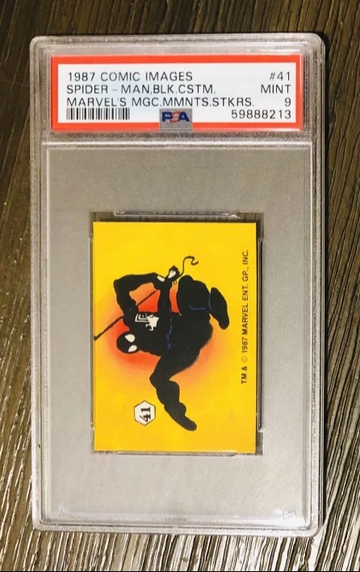 1987 Comic Images Spider-Man Magic Moments Sticker Pop 1 PSA 9 * Highest Graded *