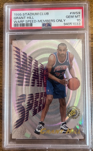 1995 Stadium Club Warp Speed Members Only Grant Hill PSA 10