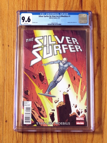 SILVER SURFER BY STAN LEE & MOEBIUS #1 CGC 9.6 NM+ 2013 reprints limited series