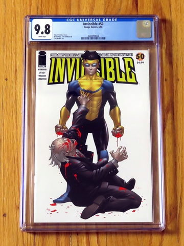  INVINCIBLE #50 CGC 9.8 NM/M WP 2008 Robert Kirkman Ryan Ottley