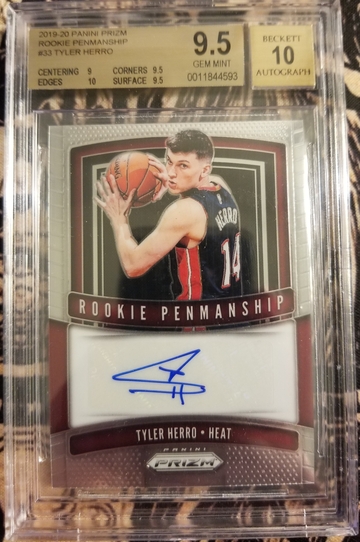 Tyler Herro 2019 Prizm Rookie Penmanship