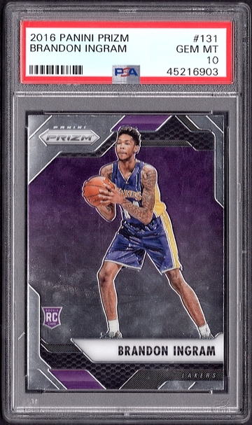 Brandon Ingram 2016 Panini Prizm RC #131 PSA 10