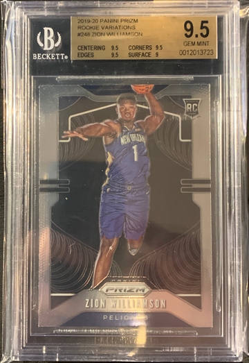 Zion Williamson Prizm Variation Rookie