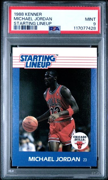 1988 Kenner Starting Lineup SLU Michael Jordan PSA 9