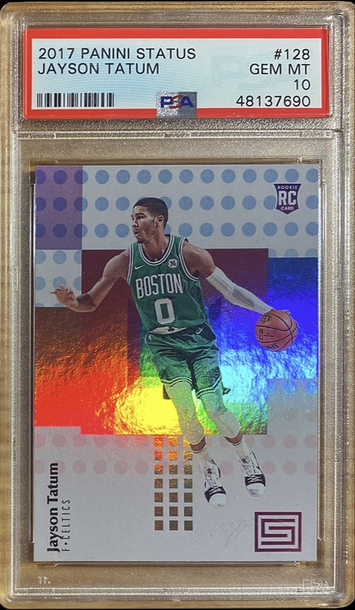 2017 Panini Status Jayson Tatum #128 RC Rookie PSA 10 Gem Mint