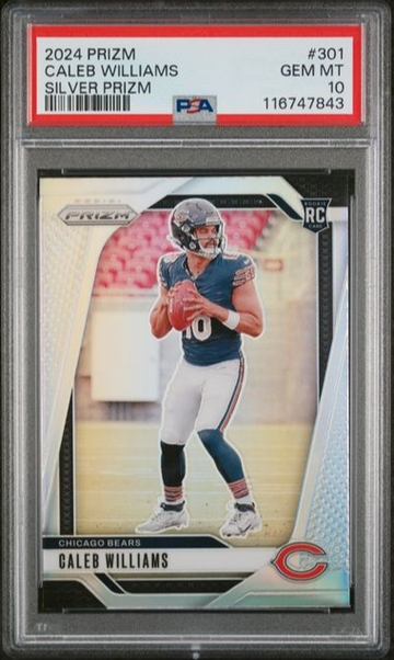 2024 Prizm Silver Caleb Williams PSA 10