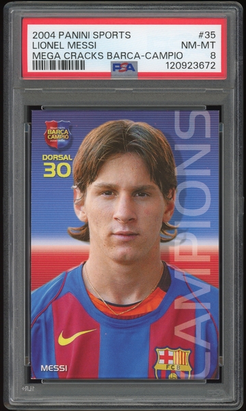 2004 Panini Mega Cracks Barca Campio Catalan Lionel Messi #35