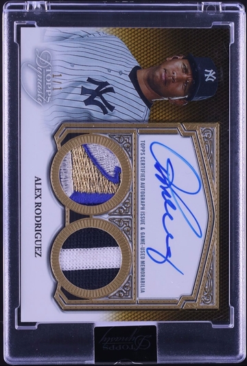 2022 Topps Dynasty Alex Rodriguez Dual Gold PATCH AUTO 1/1 #ADR-ARO Sealed Card