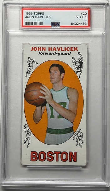 1969 Topps  John Havlicek Rookie Card PSA 4