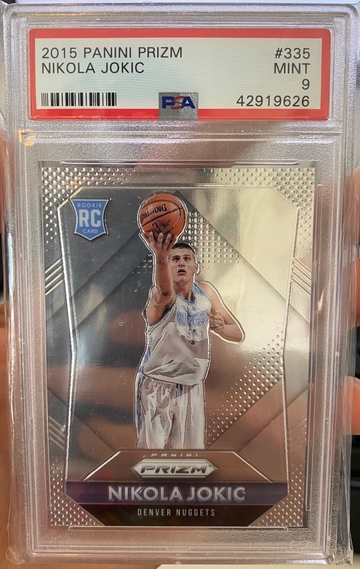 Nikola Jokic 2015 Prizm Rookie PSA 9 10 Panini RC MVP