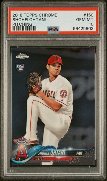 2018 Topps Chrome Shohei Ohtani #150 RC PSA 10