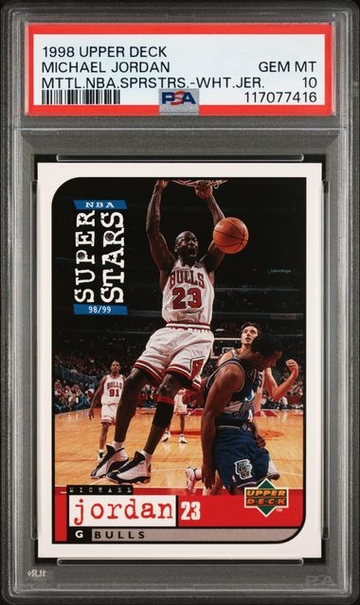 1998 Upper Deck Mattel Michael Jordan PSA 10