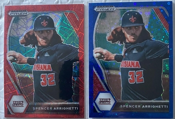 2021 Prizm Draft Blue Donut Spencer Arrighetti #2/25