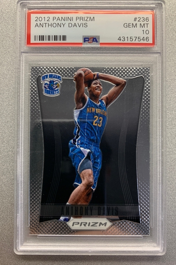 ANTHONY DAVIS 2012 PANINI PRIZM ROOKIE PSA 10 GEM MINT