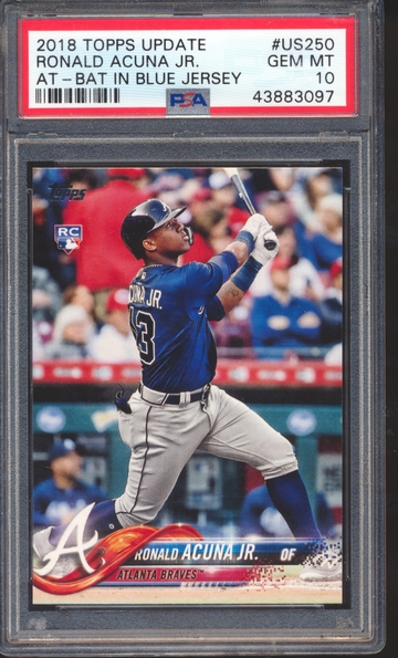 2018 Topps Update #US250 Ronald Acuna Jr PSA 10 43883097