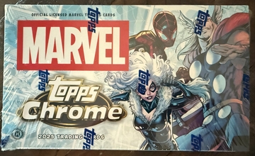 2025 Topps Chrome Marvel Hobby Box Factory Sealed