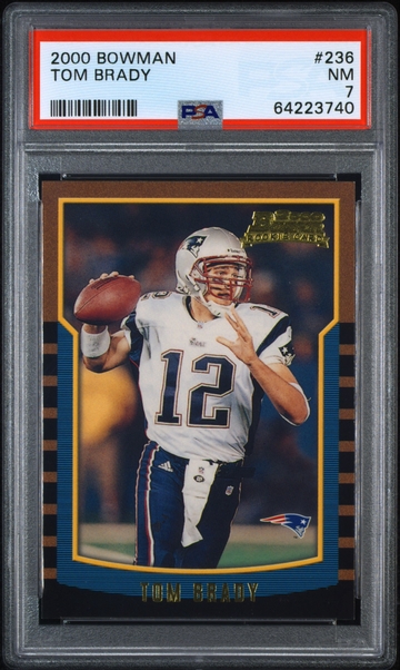 2000 Bowman Tom Brady #236 PSA 7 Rookie
