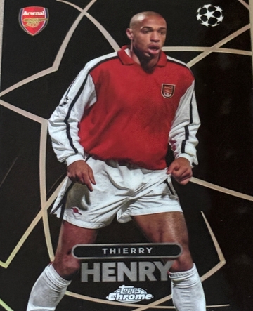 Thierry Henry 2023-24 Topps Chrome UEFA Soccer Shadow Etch #BE-6 