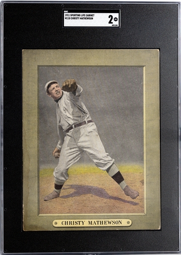 1911 Sporting Life Cabinet M110 Christy Mathewson SGC 2