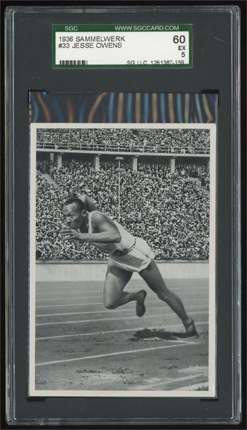 1936 Sammelwerk #33 Jessie Owens SGC 5 (EX) Olympia 1936 - Band II Reemstma Cig.