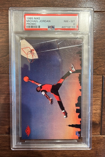 1985 Nike Michael Jordan Promo RC PSA 8